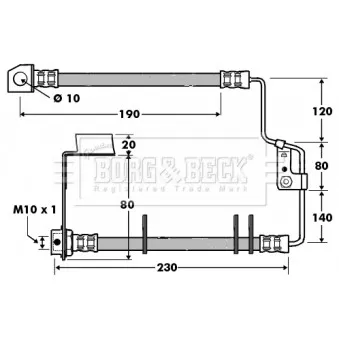 Flexible de frein BORG & BECK BBH7416