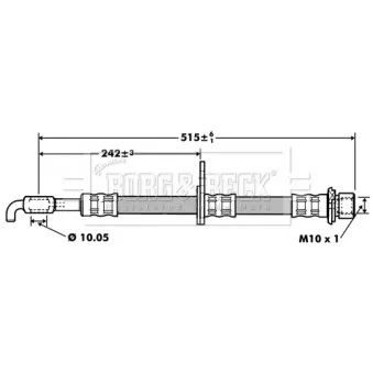 Flexible de frein BORG & BECK BBH7417