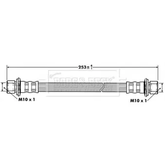 Flexible de frein BORG & BECK BBH7419