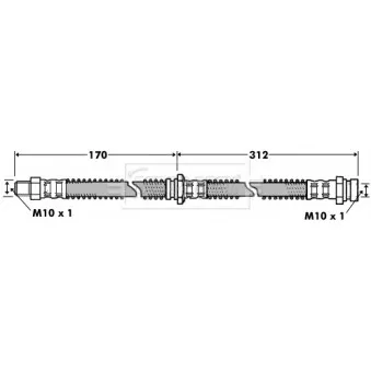 Flexible de frein BORG & BECK BBH7420