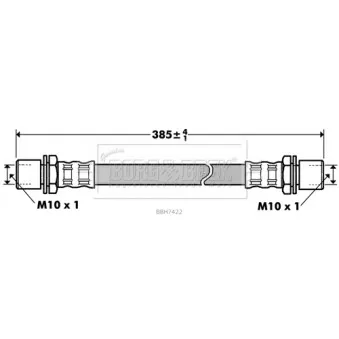 Flexible de frein BORG & BECK BBH7422