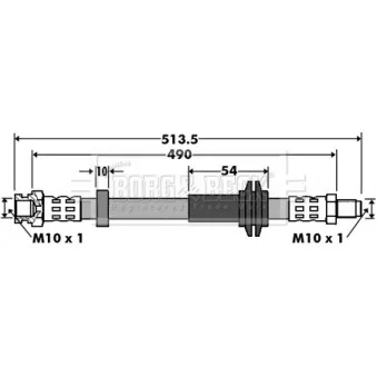 Flexible de frein BORG & BECK BBH7423