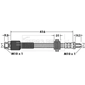 Flexible de frein BORG & BECK BBH7425