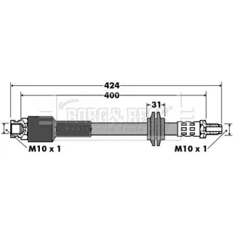 Flexible de frein BORG & BECK BBH7426