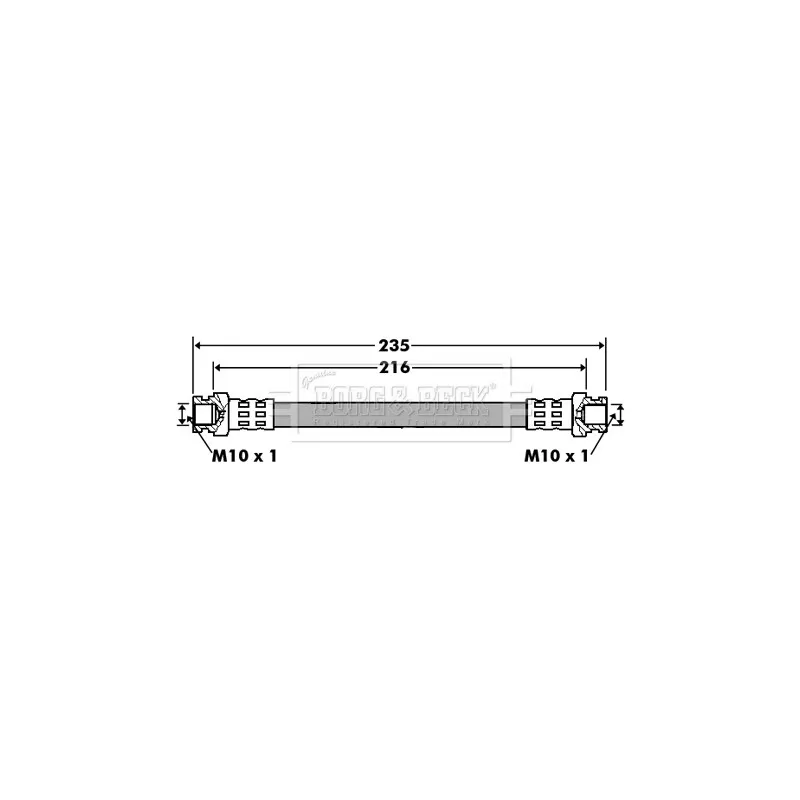 Flexible de frein BORG & BECK BBH7427