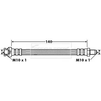 Flexible de frein BORG & BECK BBH7428