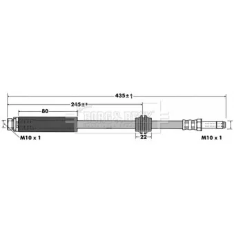 Flexible de frein BORG & BECK BBH7430