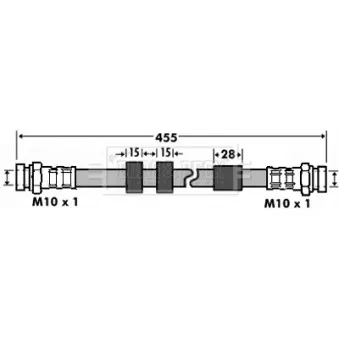 Flexible de frein BORG & BECK BBH7432