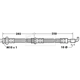 Flexible de frein BORG & BECK BBH7433