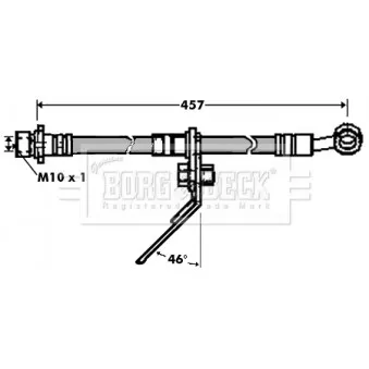 Flexible de frein BORG & BECK BBH7435