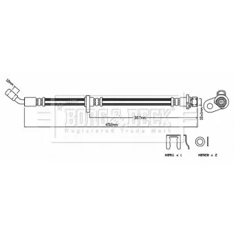 Flexible de frein BORG & BECK BBH7437
