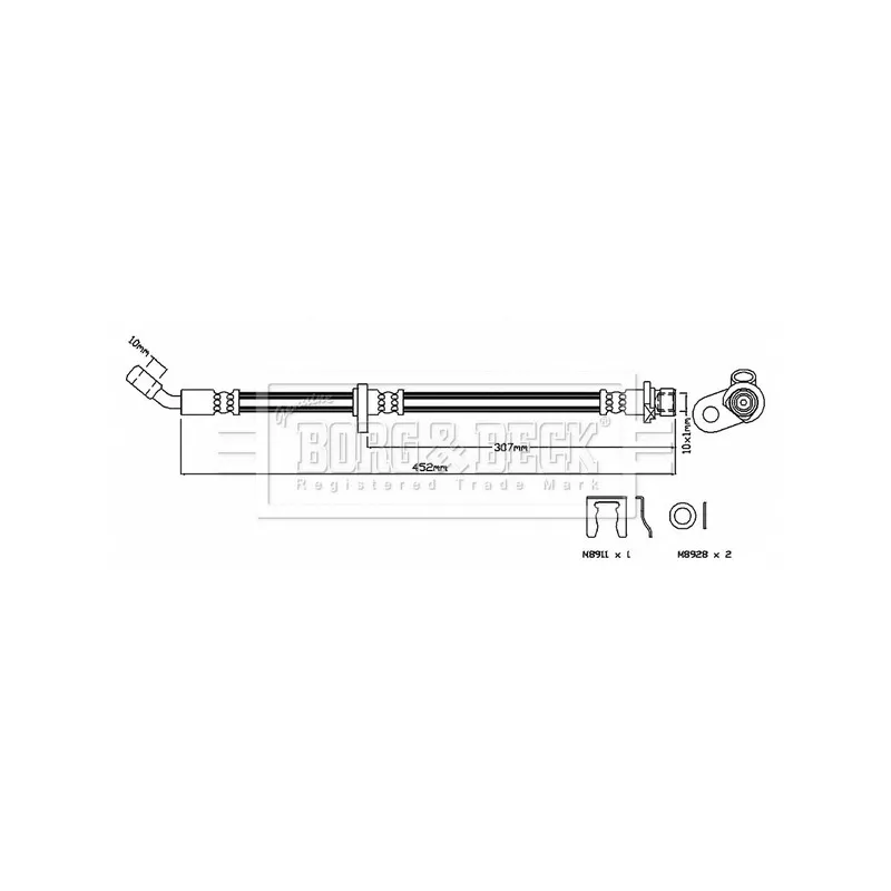 Flexible de frein BORG & BECK BBH7437