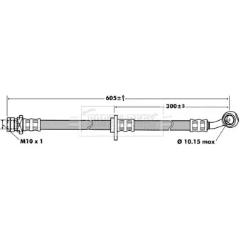 Flexible de frein BORG & BECK BBH7441