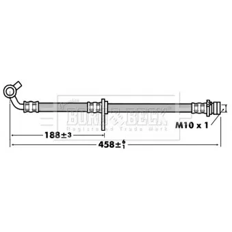 Flexible de frein BORG & BECK BBH7442