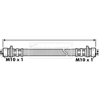Flexible de frein BORG & BECK BBH7446