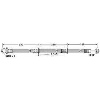 Flexible de frein BORG & BECK BBH7448