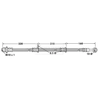 Flexible de frein BORG & BECK BBH7449