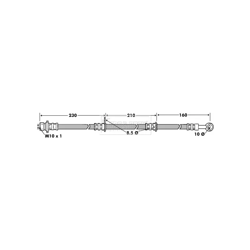 Flexible de frein BORG & BECK BBH7449
