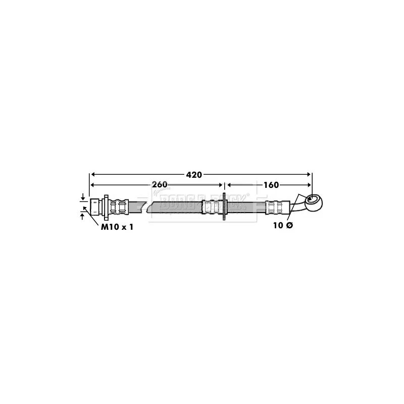 Flexible de frein BORG & BECK BBH7450
