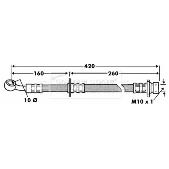 Flexible de frein BORG & BECK BBH7451