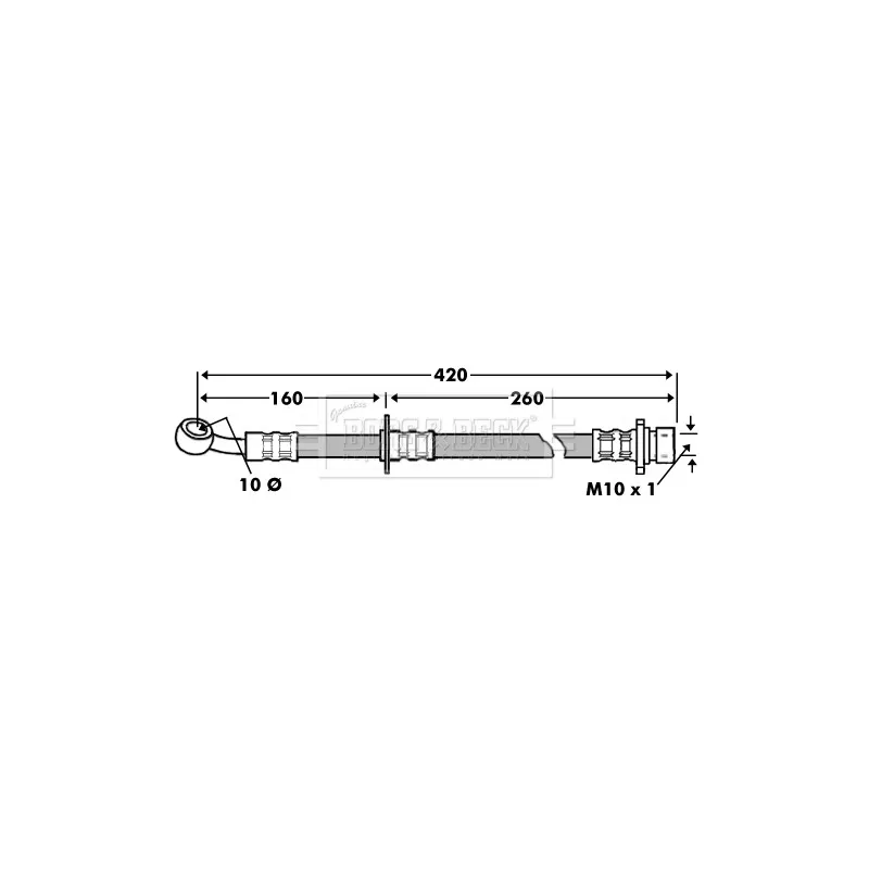 Flexible de frein BORG & BECK BBH7451