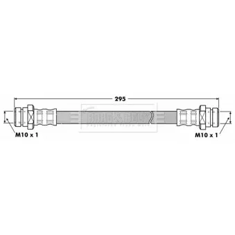 Flexible de frein BORG & BECK BBH7452