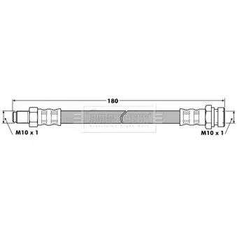 Flexible de frein BORG & BECK BBH7453