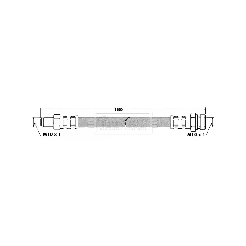 Flexible de frein BORG & BECK BBH7453