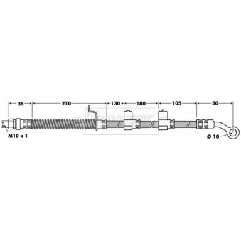 Flexible de frein BORG & BECK BBH7455