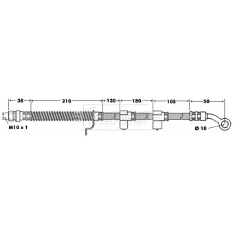 Flexible de frein BORG & BECK BBH7456