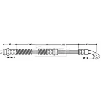 Flexible de frein BORG & BECK BBH7457