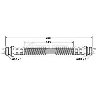 Flexible de frein BORG & BECK BBH7459