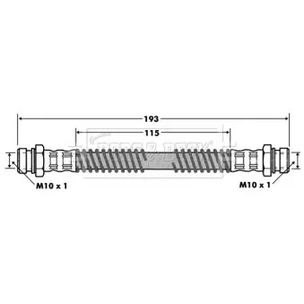 Flexible de frein BORG & BECK BBH7461