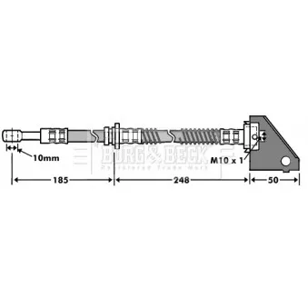 Flexible de frein BORG & BECK BBH7463
