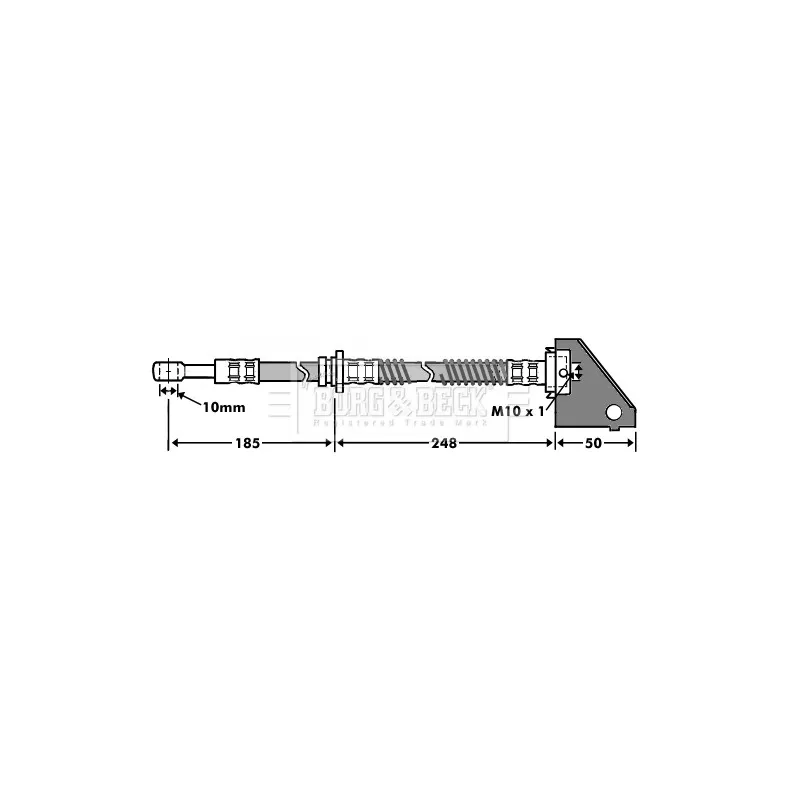 Flexible de frein BORG & BECK BBH7463