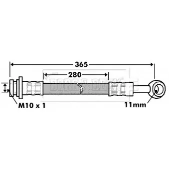 Flexible de frein BORG & BECK BBH7464