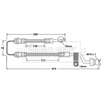 Flexible de frein BORG & BECK BBH7467