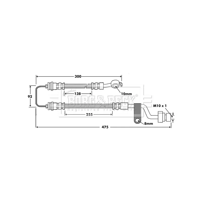 Flexible de frein BORG & BECK BBH7467