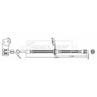 Flexible de frein BORG & BECK BBH7471