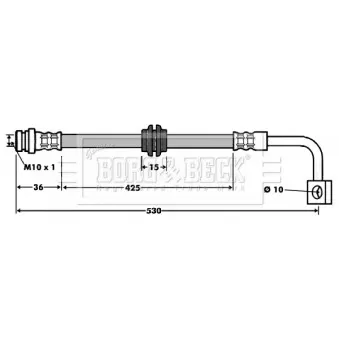 Flexible de frein BORG & BECK BBH7473