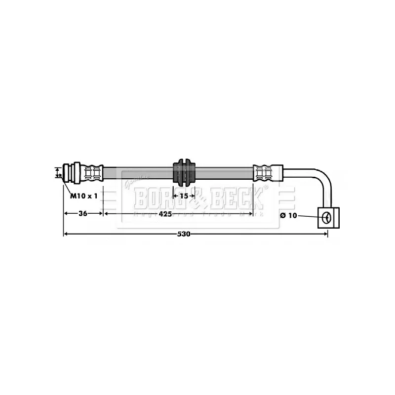 Flexible de frein BORG & BECK BBH7473