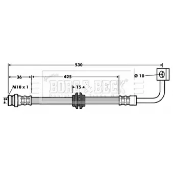 Flexible de frein BORG & BECK BBH7474