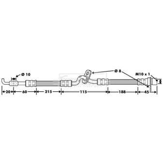 Flexible de frein BORG & BECK BBH7480