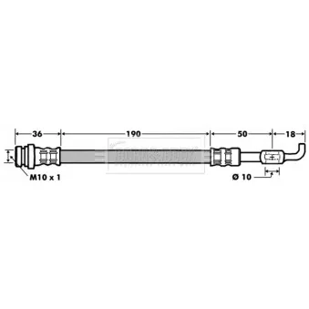 Flexible de frein BORG & BECK BBH7481