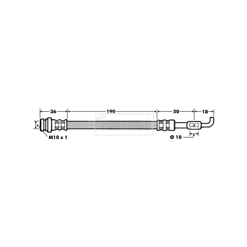 Flexible de frein BORG & BECK BBH7481
