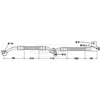 Flexible de frein BORG & BECK BBH7482