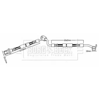 Flexible de frein BORG & BECK BBH7484