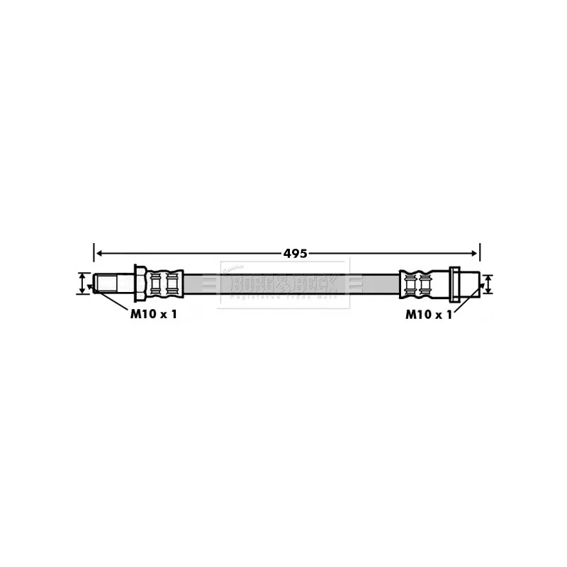 Flexible de frein BORG & BECK BBH7493