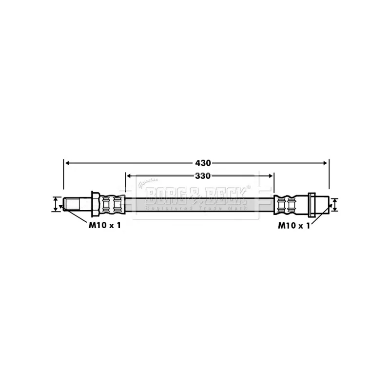 Flexible de frein BORG & BECK BBH7496