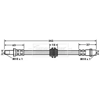 Flexible de frein BORG & BECK BBH7497